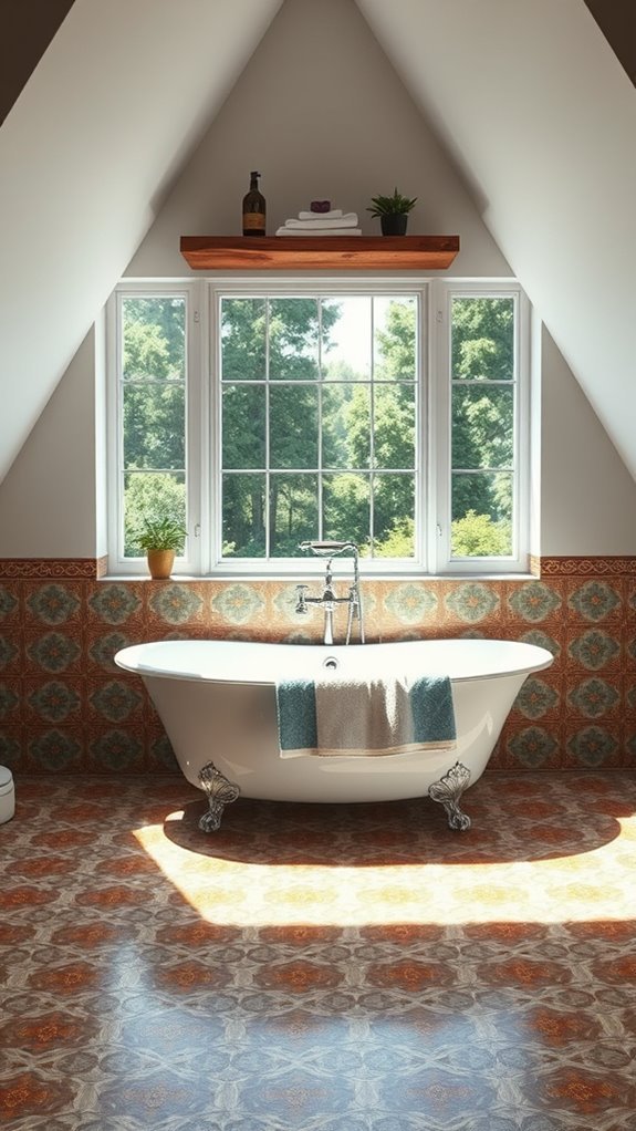 vintage tile bathroom charm