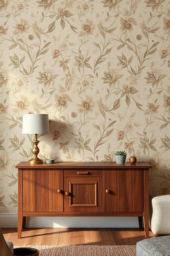 vintage wallpaper for accents