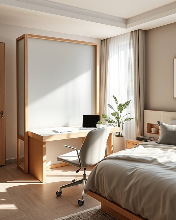 vintage workspace room dividers