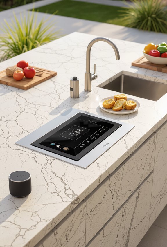 voice activated smart outdoor kitchen