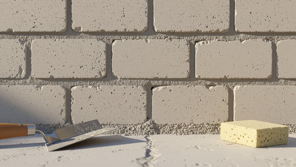 wait for mortar drying