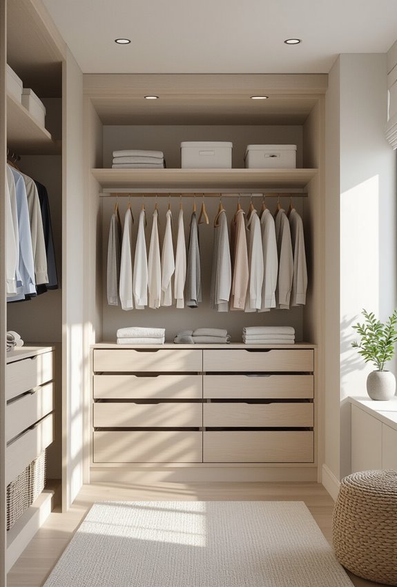 walk in wardrobe transforms storage