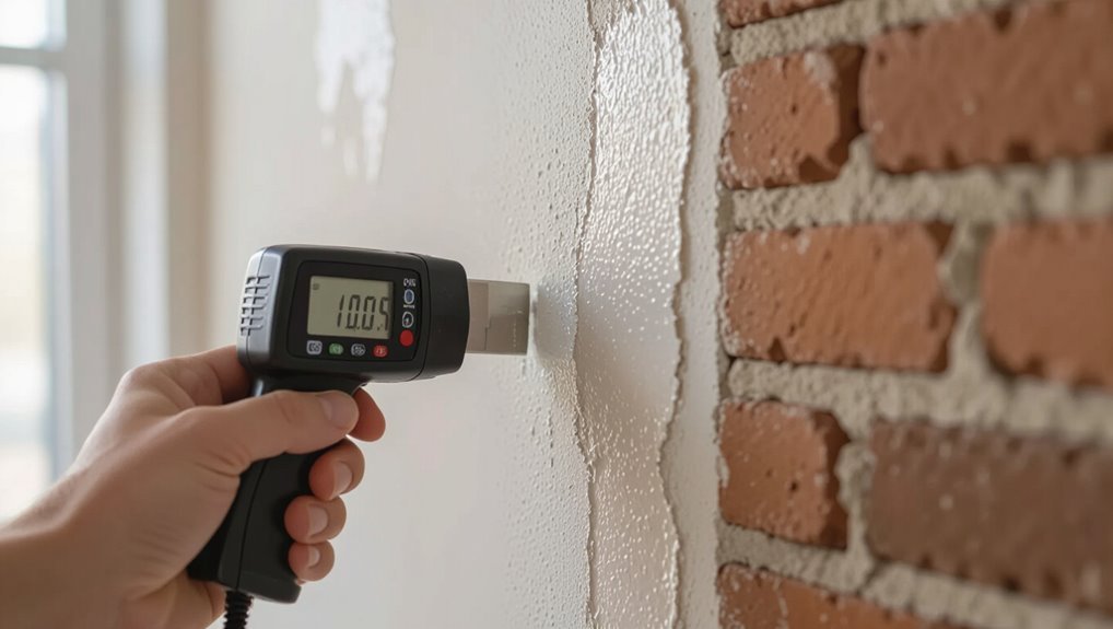 wall material affects readings