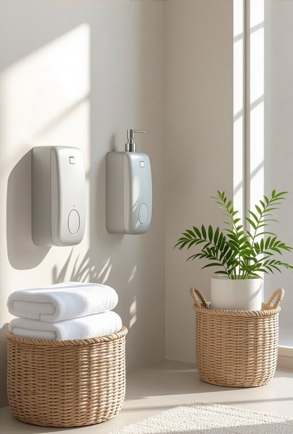 wall mounted accessible dispensers with braille
