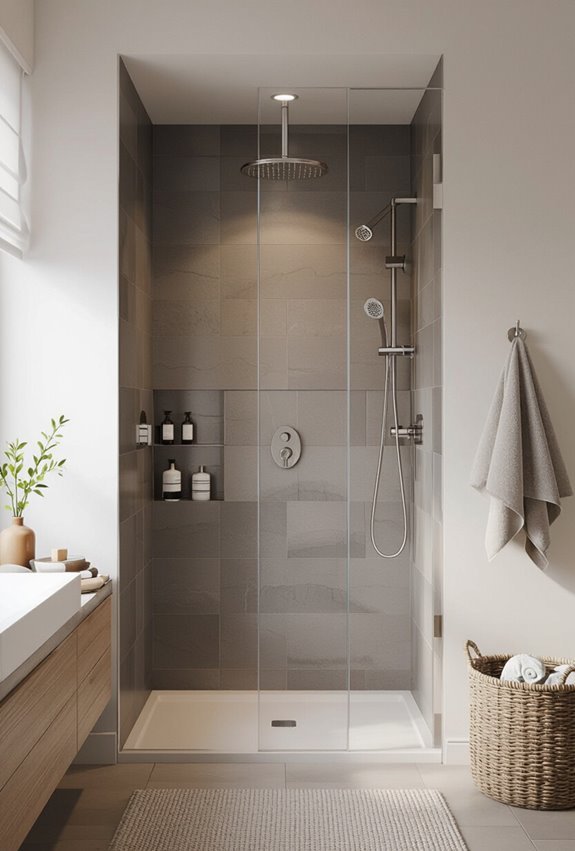 wall mounted adjustable compact showerhead