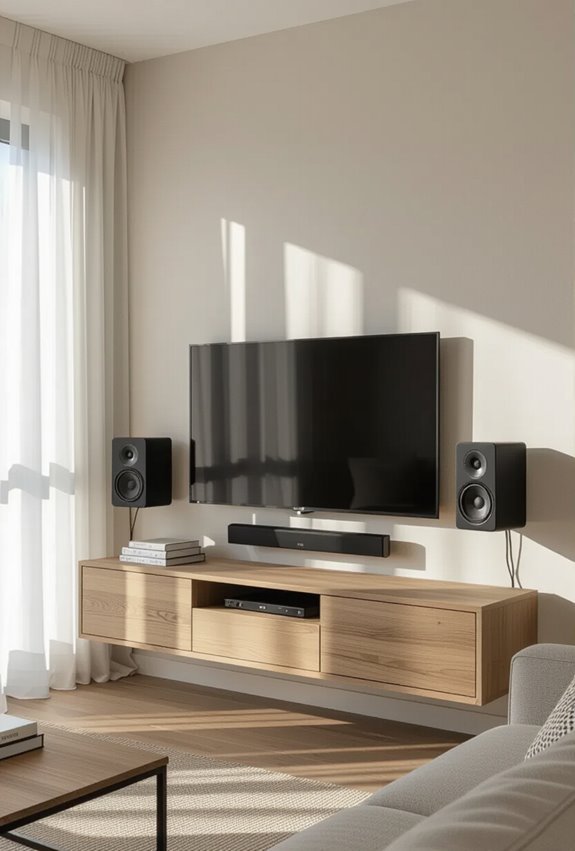 wall mounted av for space