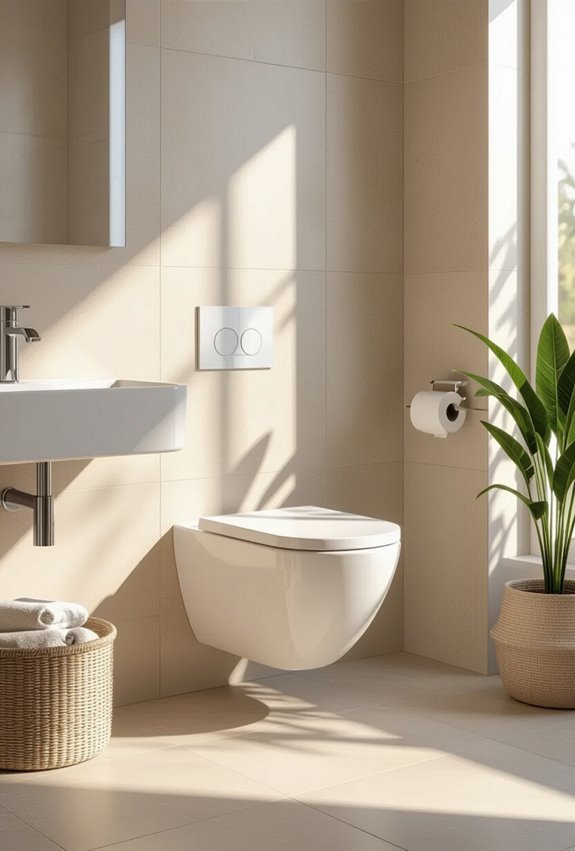 wall mounted concealed cistern toilets
