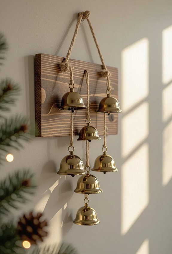 wall mounted festive jingle chimes