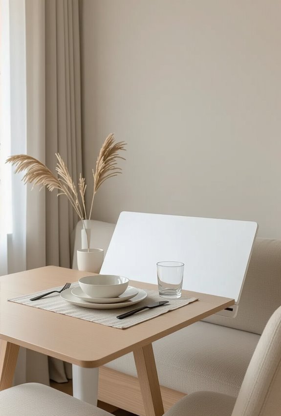 wall mounted fold down dining table
