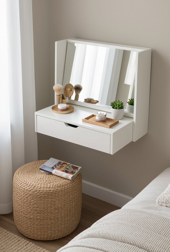 wall mounted foldaway grooming station