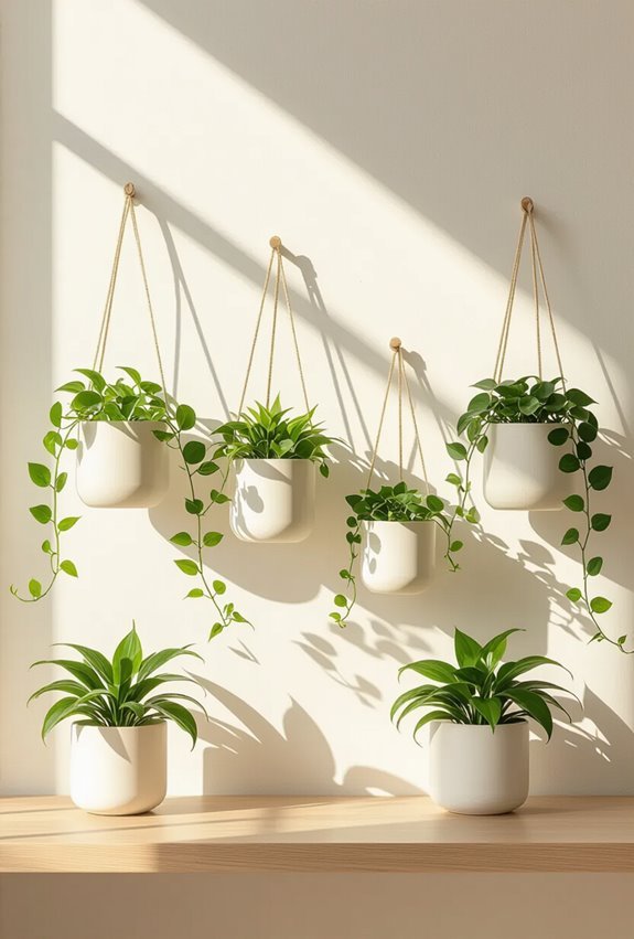 wall mounted hanging plant planters