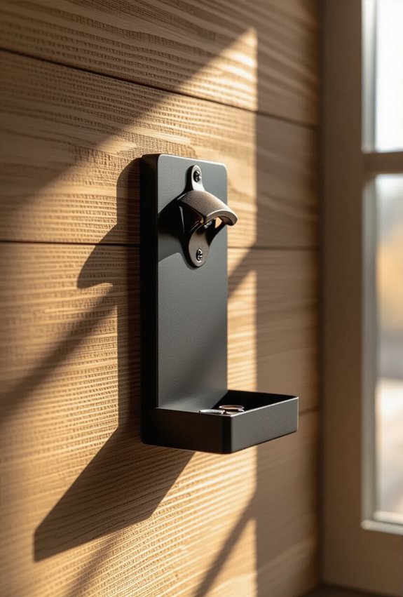 wall mounted magnetic bottle opener