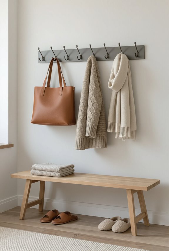 wall mounted multifunctional storage hooks