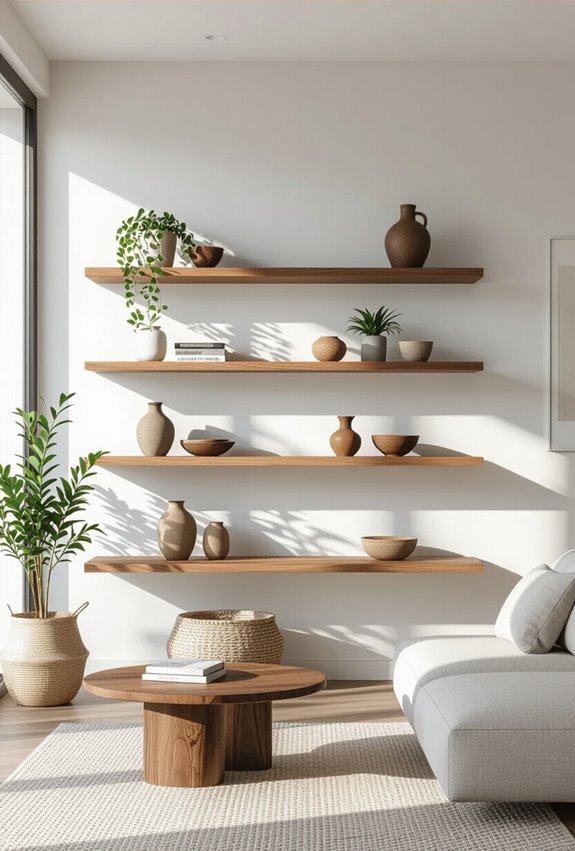 wall mounted shelves free floor