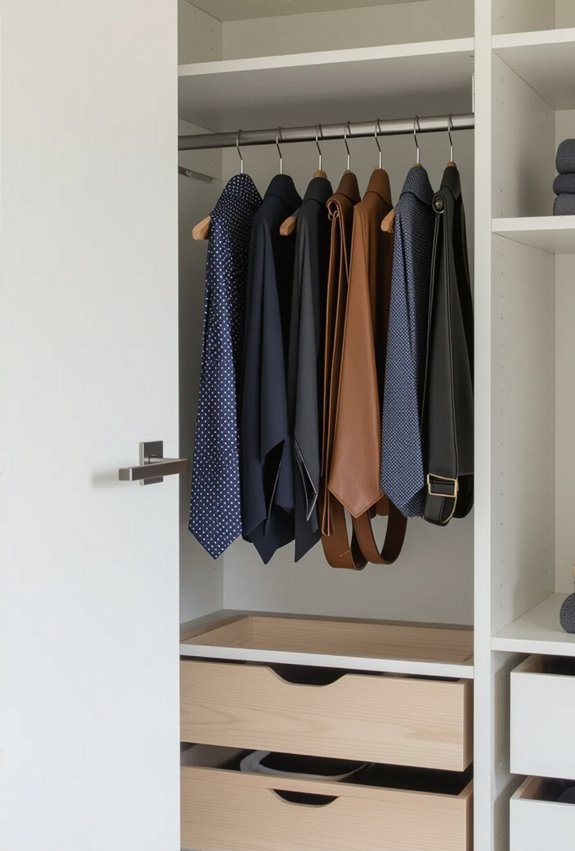 wall mounted swivel accessory organizer