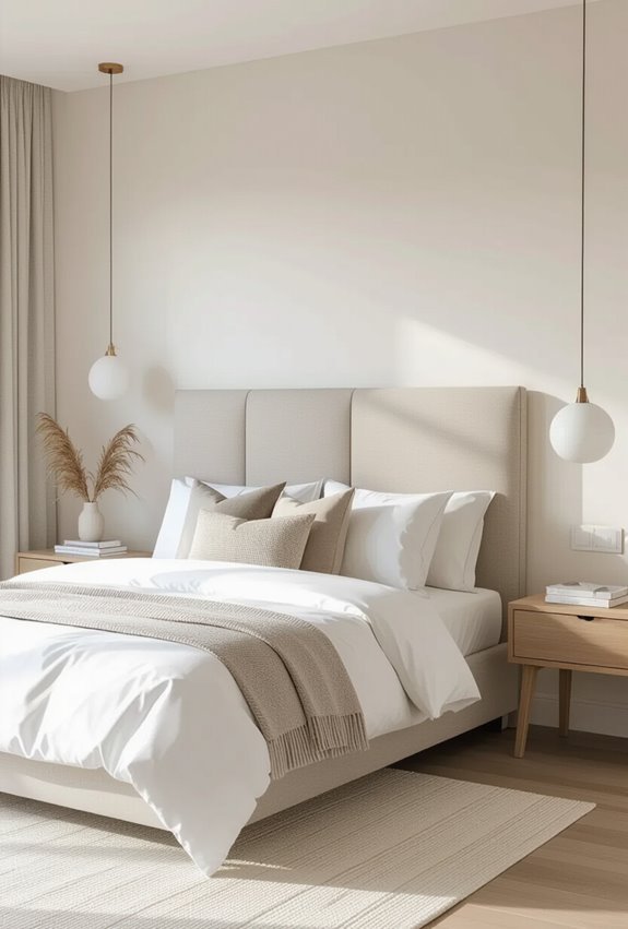wall mounted upholstered paneling backdrop