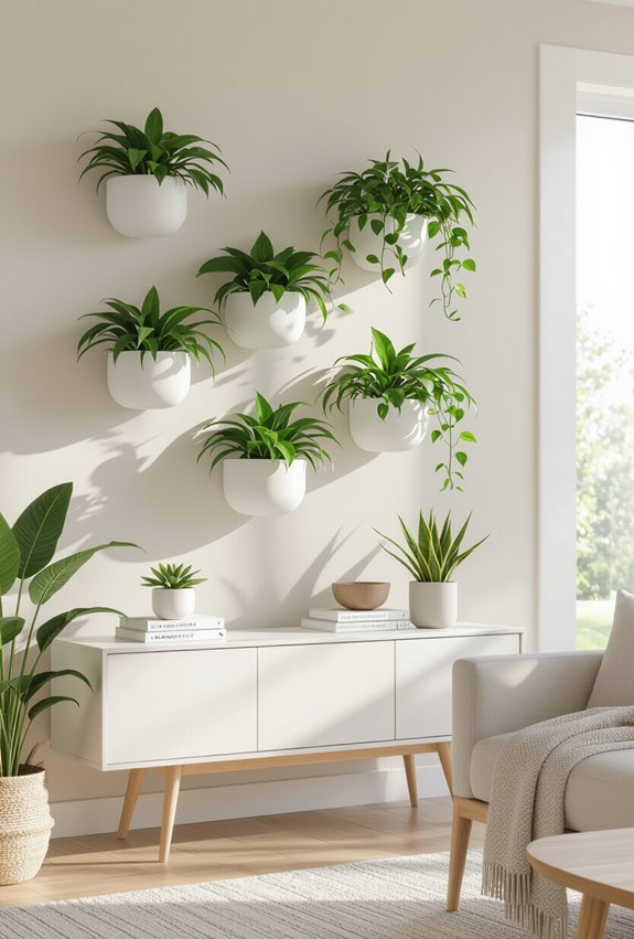 wall mounted vertical living art