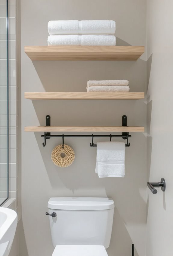 wall mounted waterproof shelving hooks