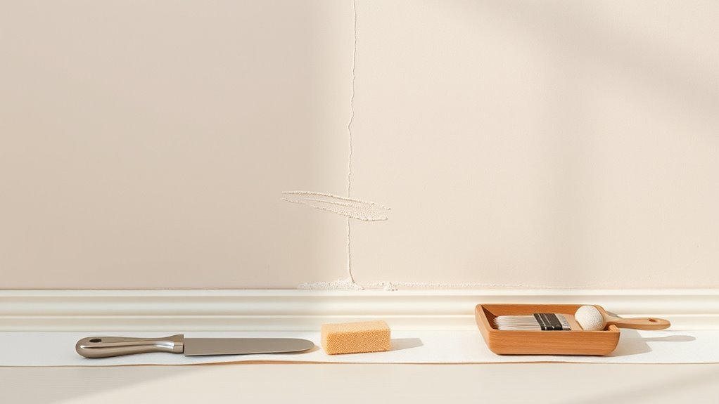 wall scratch repair process