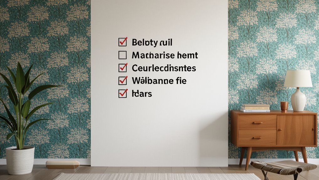 wallpapering over painted walls