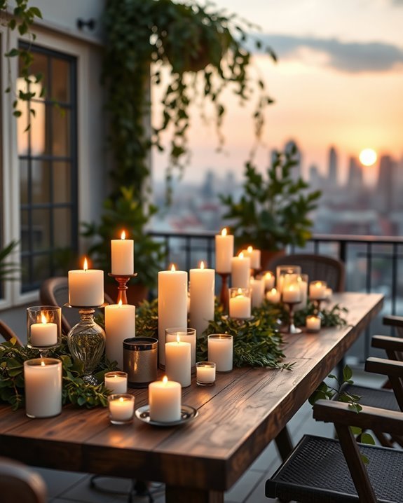 warm ambiance with candles