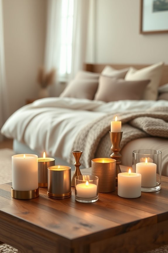 warm ambient candle holders