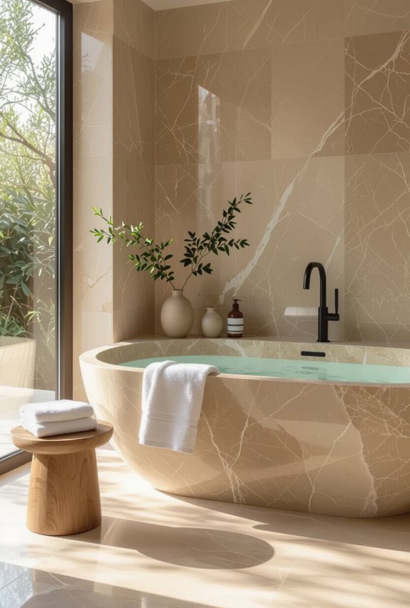 warm beige marble elegance