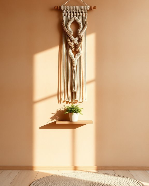 warm brown macram decor