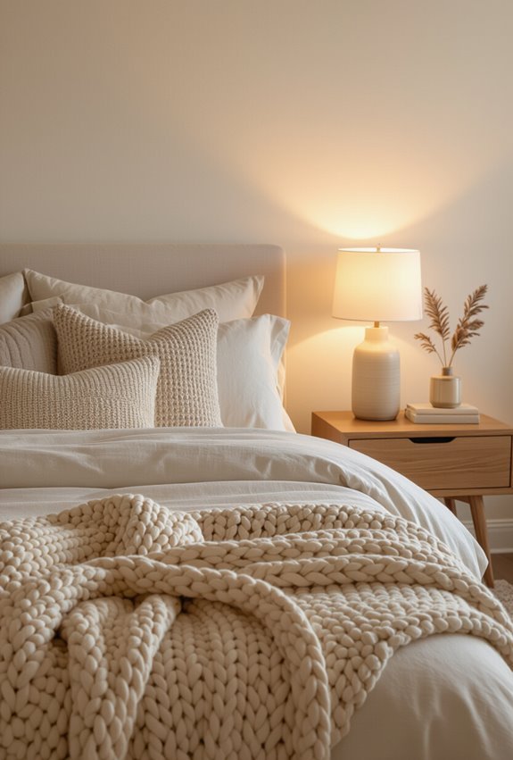 warm bulbs with amber shades