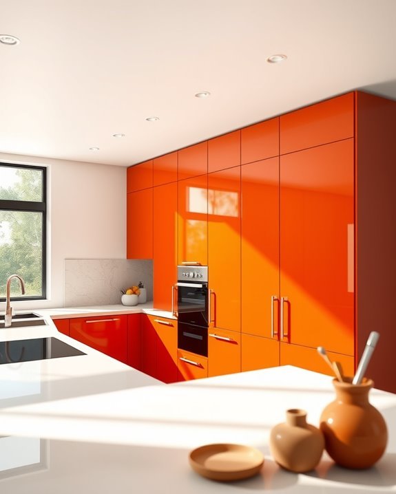 warm contrast kitchen design