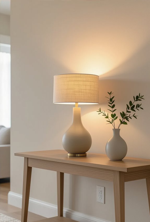 warm dimmable layered lamp