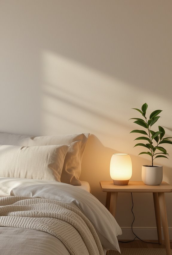 warm dimmers and amber bulbs