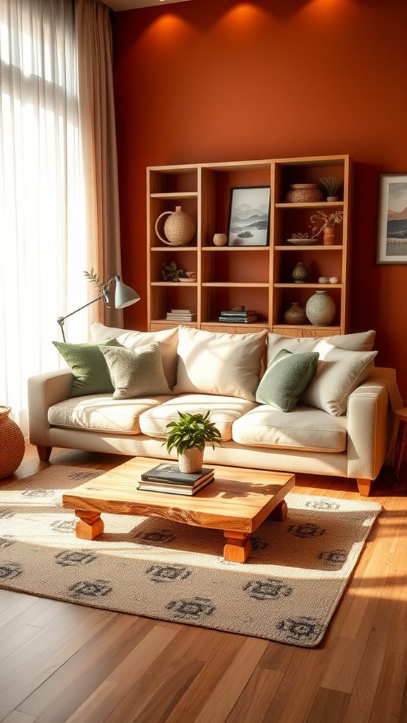 warm earthy decor elements