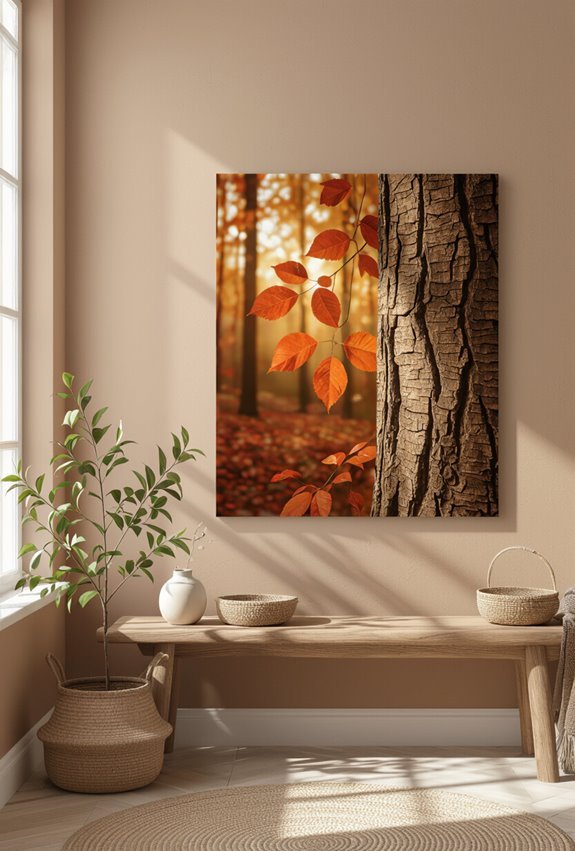warm earthy nature canvases