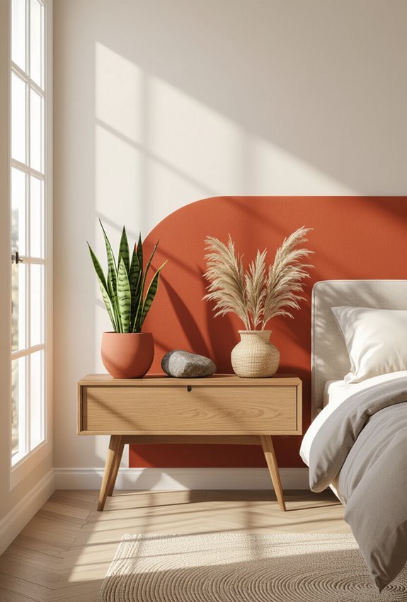 warm earthy rust orange