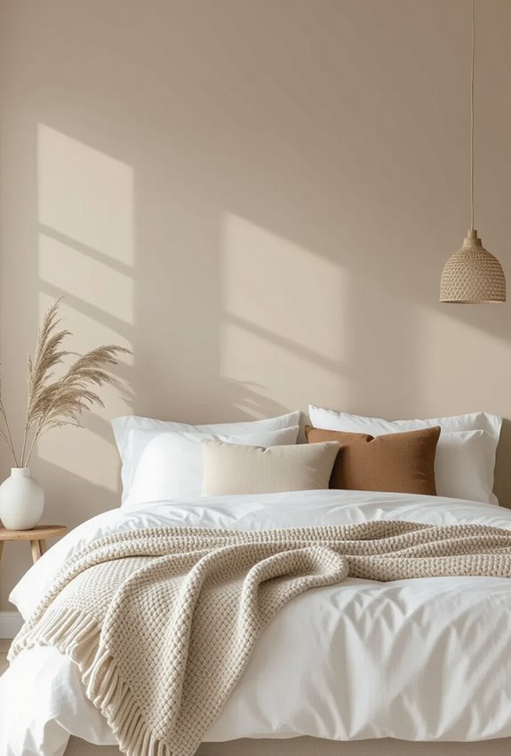 warm earthy taupe and cocoa