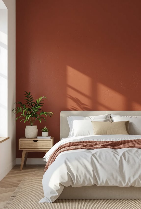 warm earthy terracotta sanctuary