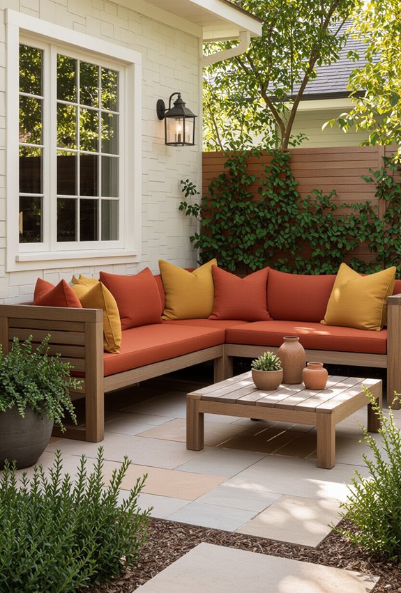 warm earthy tones for coziness