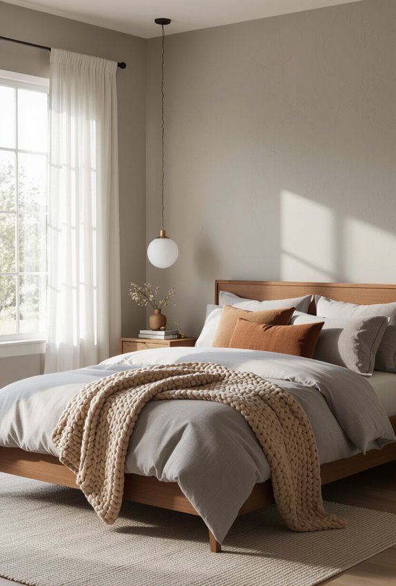 warm grey earthy brown comfort