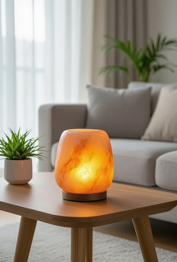 warm himalayan salt lamp care