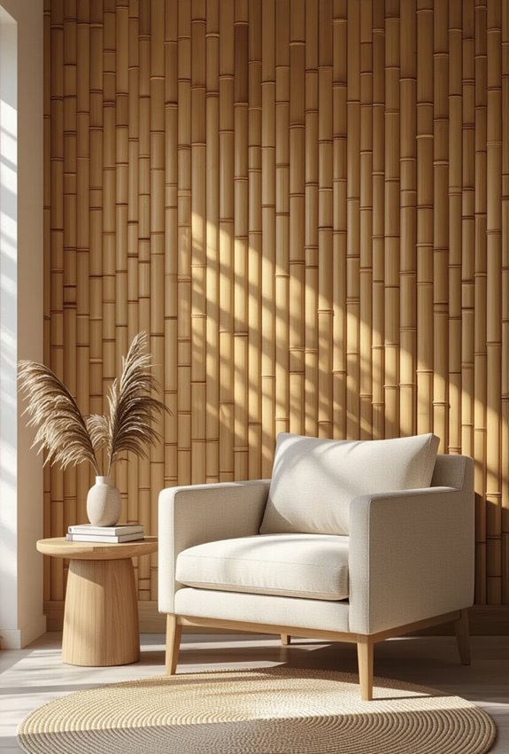warm insulated acoustic bamboo paneling