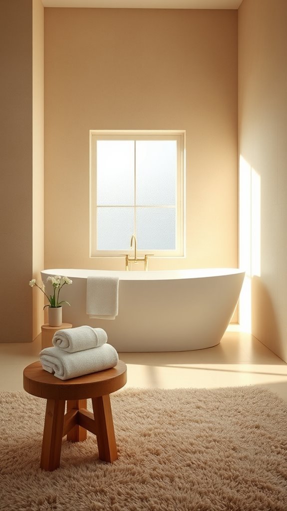 warm inviting bathroom retreat