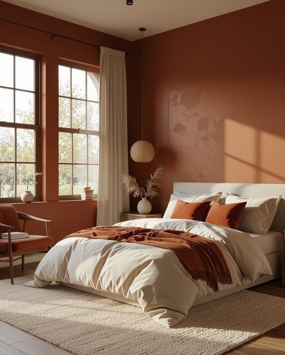 warm inviting bedroom decor