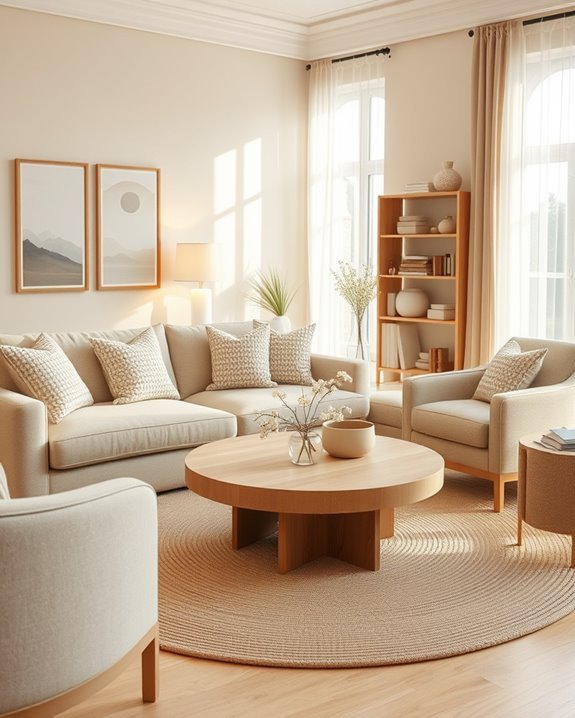 warm inviting beige ambiance
