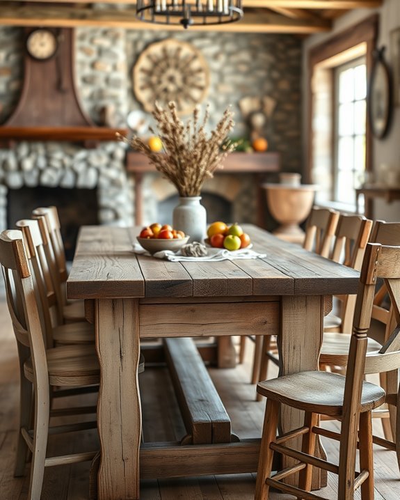 warm inviting farmhouse centerpiece