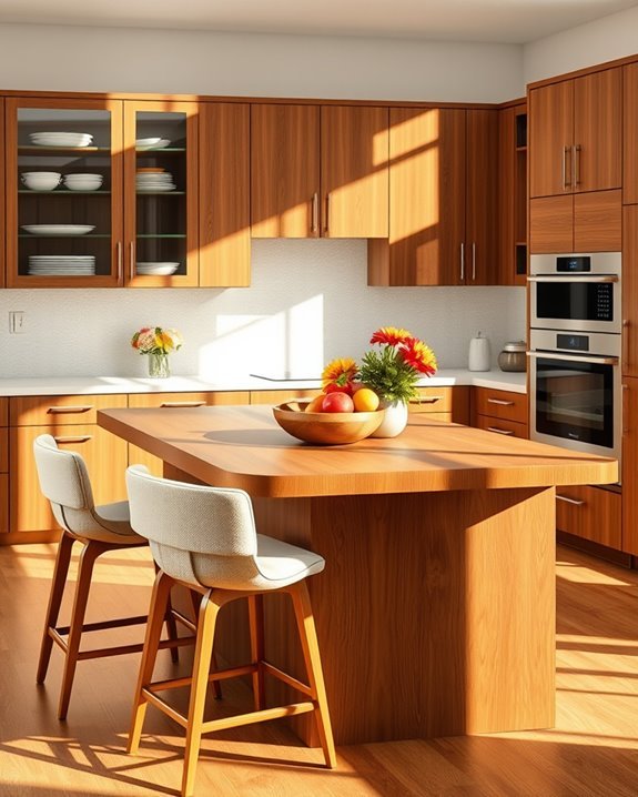 warm inviting kitchen design