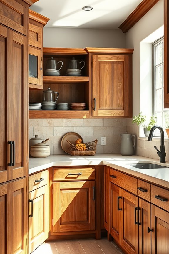 warm inviting rustic oak