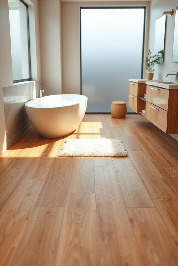 warm inviting wood look tiles