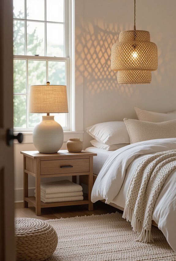 warm layered lamps textured pockets