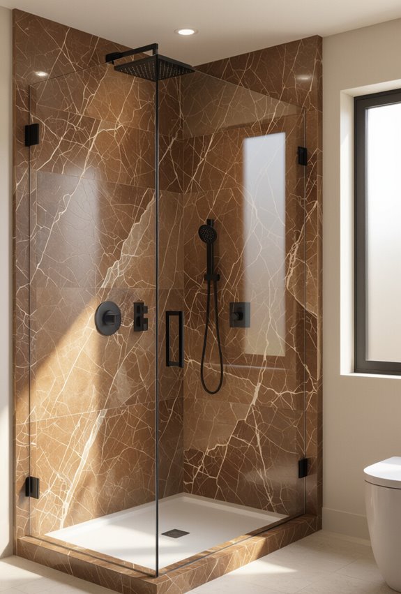 warm luxurious brown granite